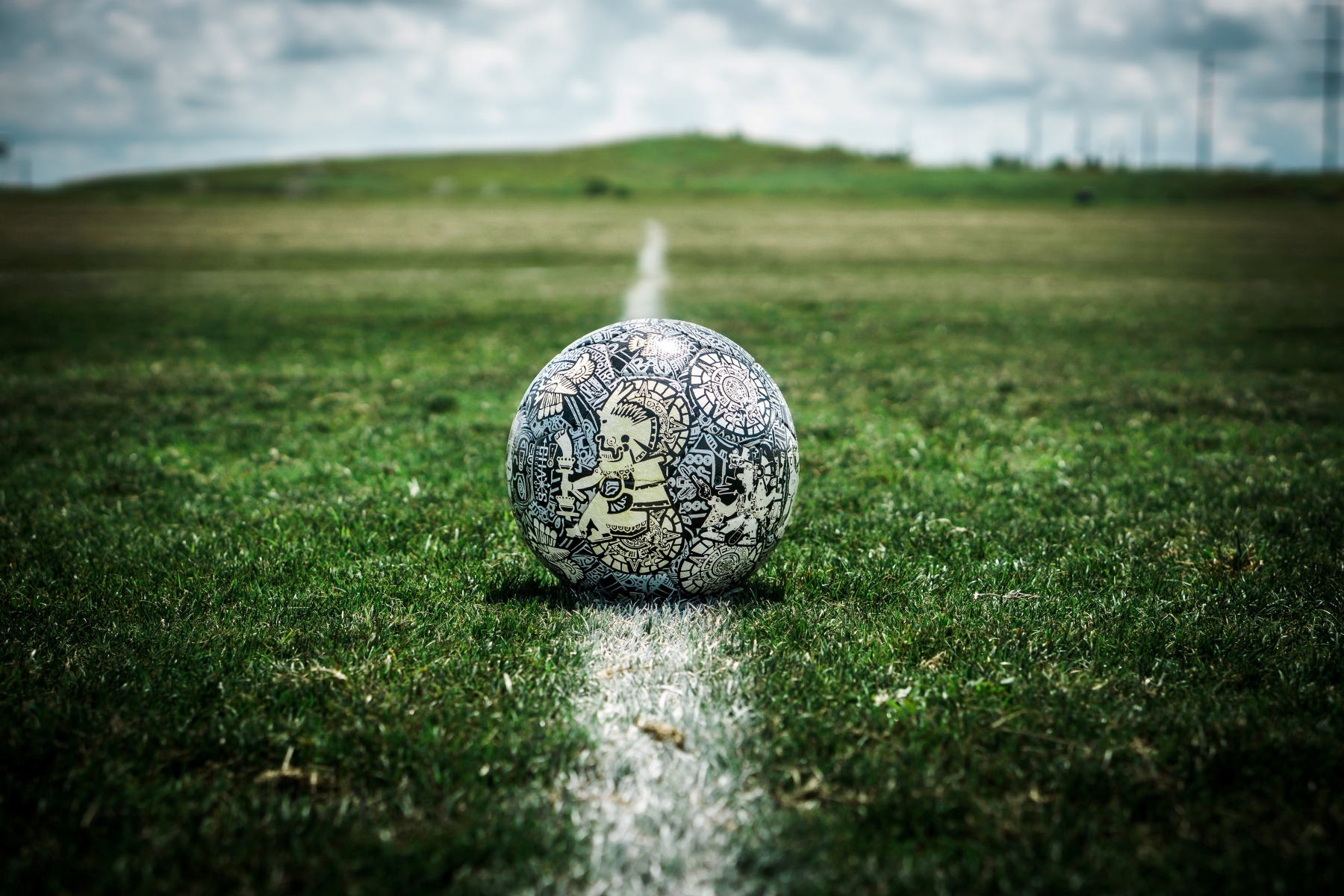 Ball on the kick-off spot
